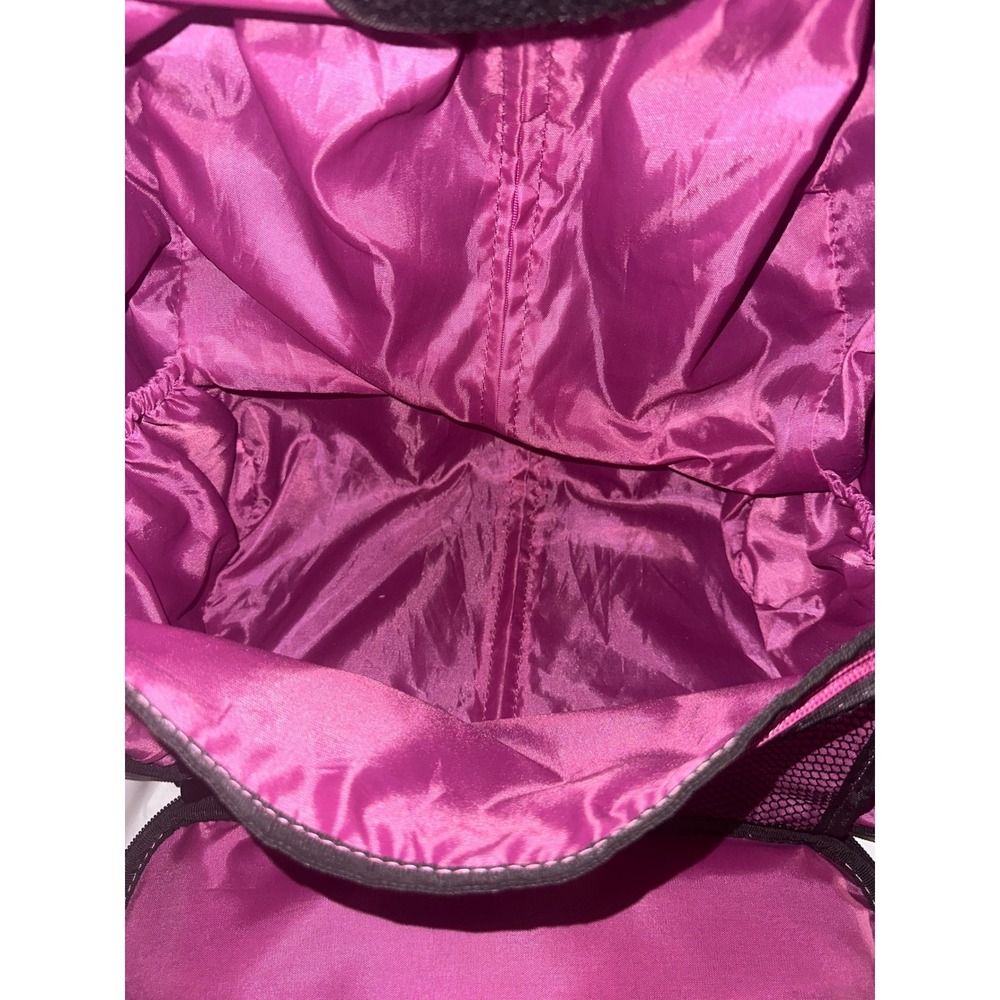 Delsey Quilted Rolling Carry On Bag Black Pink Legacy Travel Luggage - Picture 7 of 8
